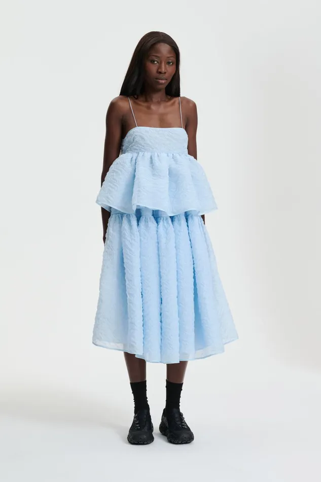 Cecilie Bahnsen Blouses Women SELENA TOP Pale Blue