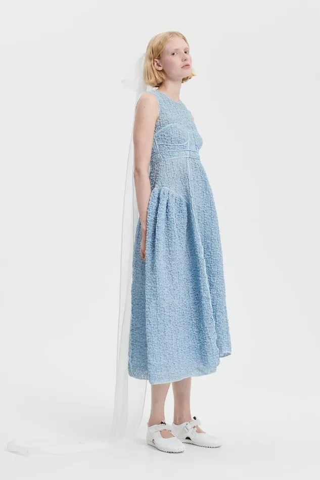 Cecilie Bahnsen Dresses Women LIA DRESS Misty Blue