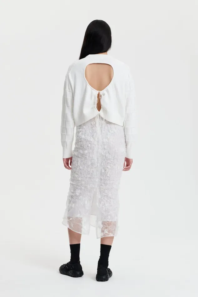 Cecilie Bahnsen Skirts Women GEMINI SKIRT White