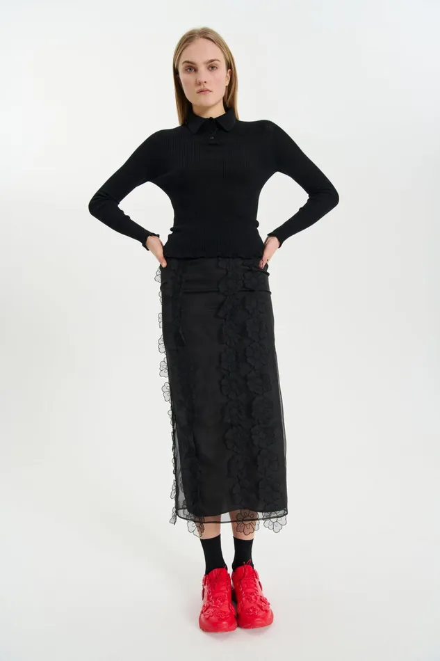 Cecilie Bahnsen Skirts Women OLYMPIA SKIRT Black