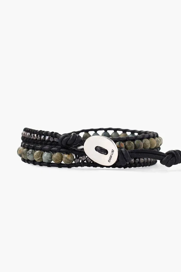 Chan Luu Bracelets Double Wrap Bracelet Green Mix 8211 Women