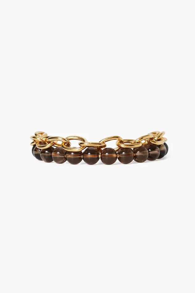 Chan Luu Bracelets Esme Chain Bracelet Smoky Quartz 8211 Women