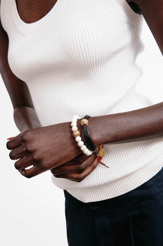 Chan Luu Bracelets James Leather Bracelet Black 8211 Women