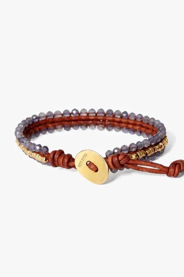 Chan Luu Bracelets Koa Cuff Wrap Bracelet Iolite 8211 Women
