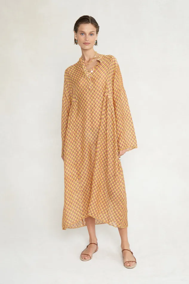Chan Luu Dresses Claudia Dress Saffron 8211 Women