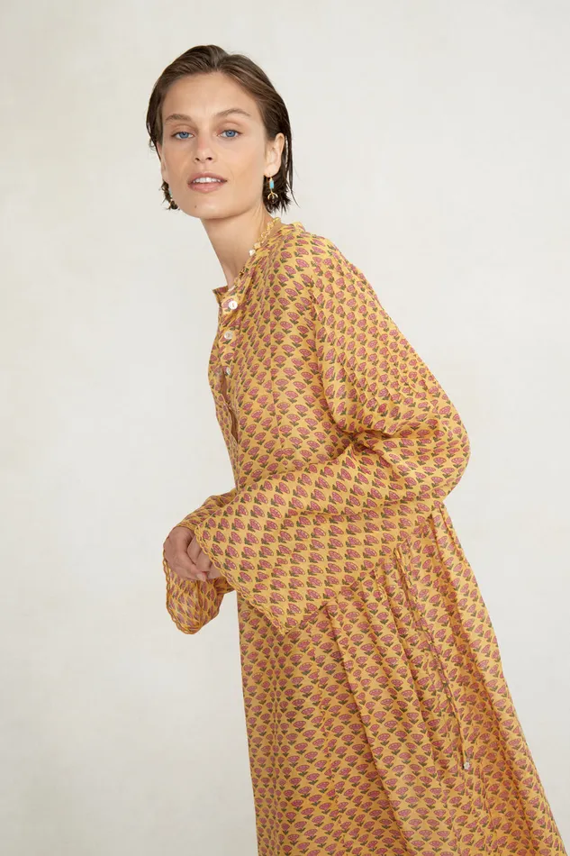 Chan Luu Dresses Claudia Dress Saffron 8211 Women