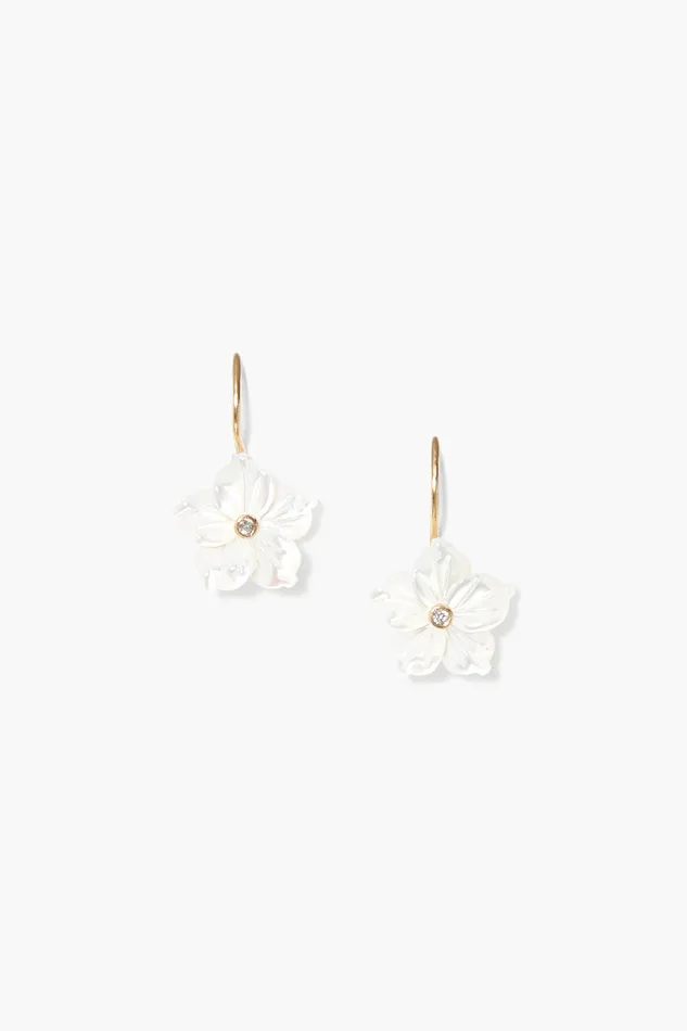 Chan Luu Earrings 14k Plumeria Earrings White MOP 8211 Women