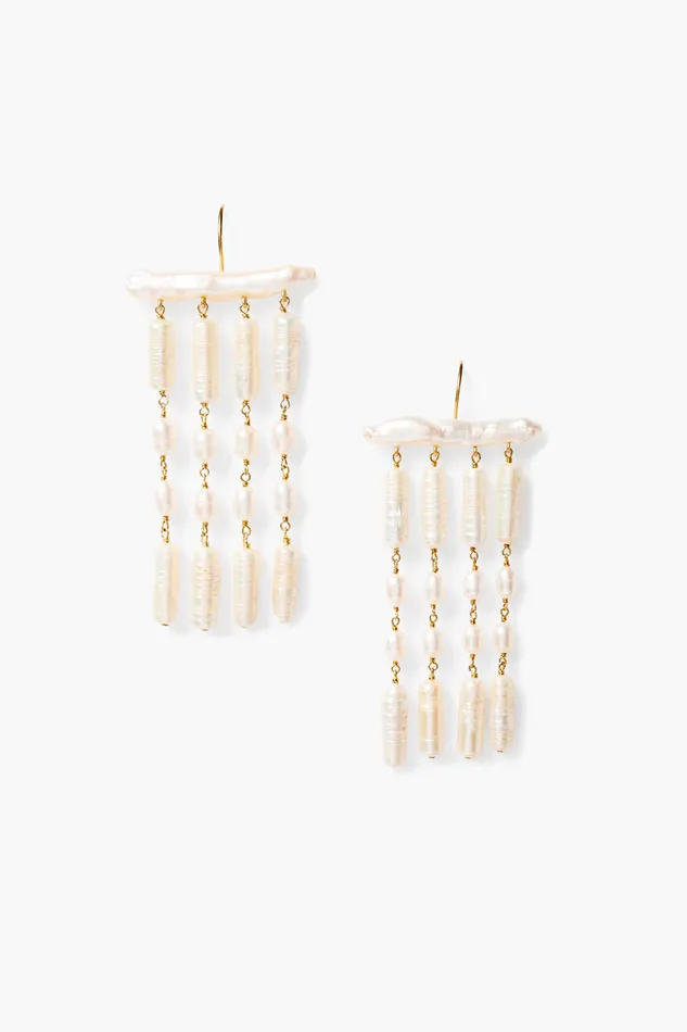 Chan Luu Earrings Amaya Drop Earrings Pearl 8211 Women
