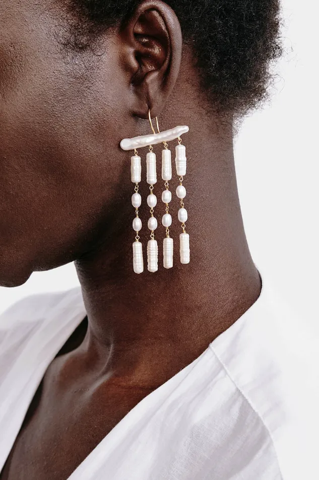 Chan Luu Earrings Amaya Drop Earrings Pearl 8211 Women