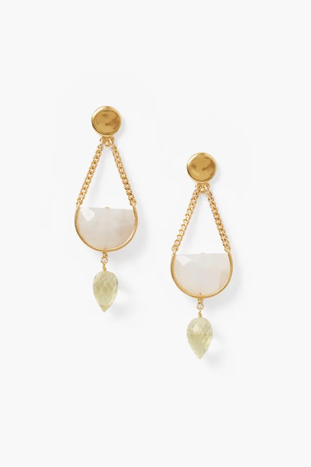 Chan Luu Earrings Luna Teardrop Earrings Moonstone Mix 8211 Women