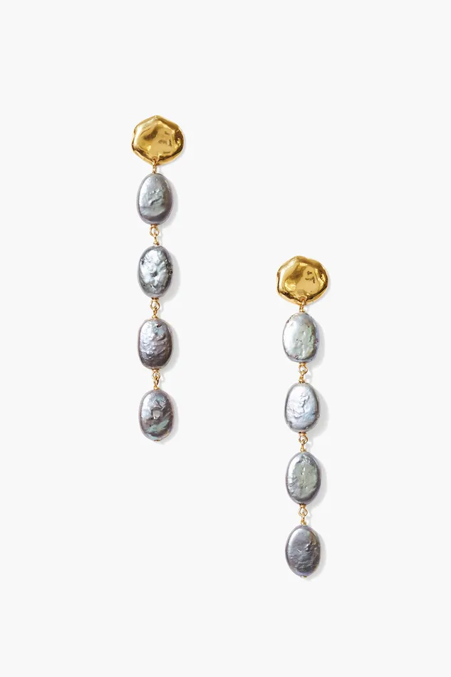 Chan Luu Earrings Maritza Drop Earrings Peacock Pearl 8211 Women