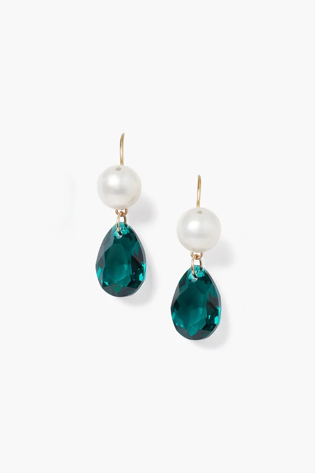 Chan Luu Earrings Monte Carlo Drop Earrings Emerald 8211 Women