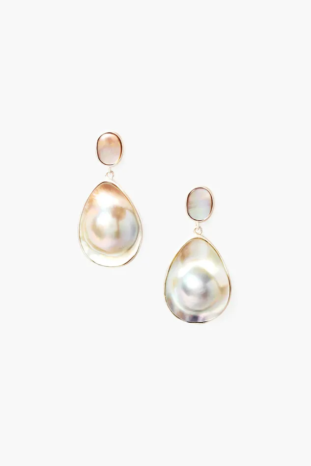 Chan Luu Earrings Virginie Drop Earrings Grey Pearl 8211 Women