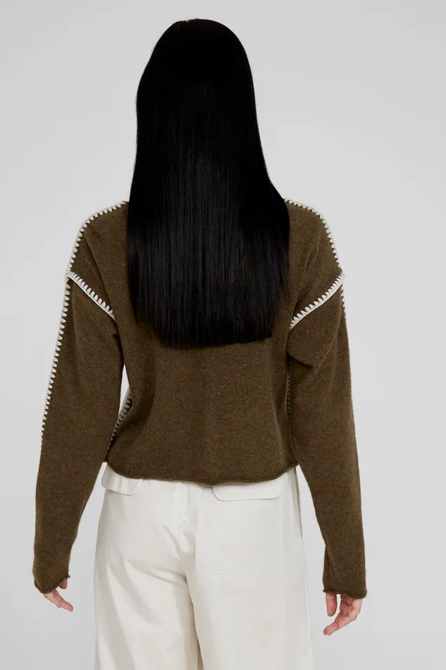 Chan Luu Knitwear Laure Cashmere Cardigan Lichen 8211 Women