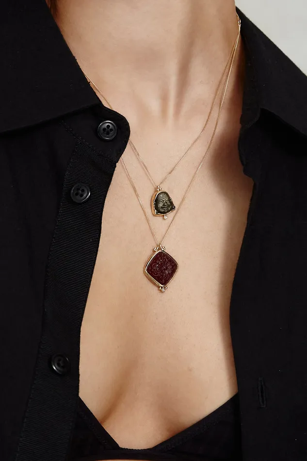 Chan Luu Necklaces 14k Buddha Necklace Golden Obsidian 8211 Women