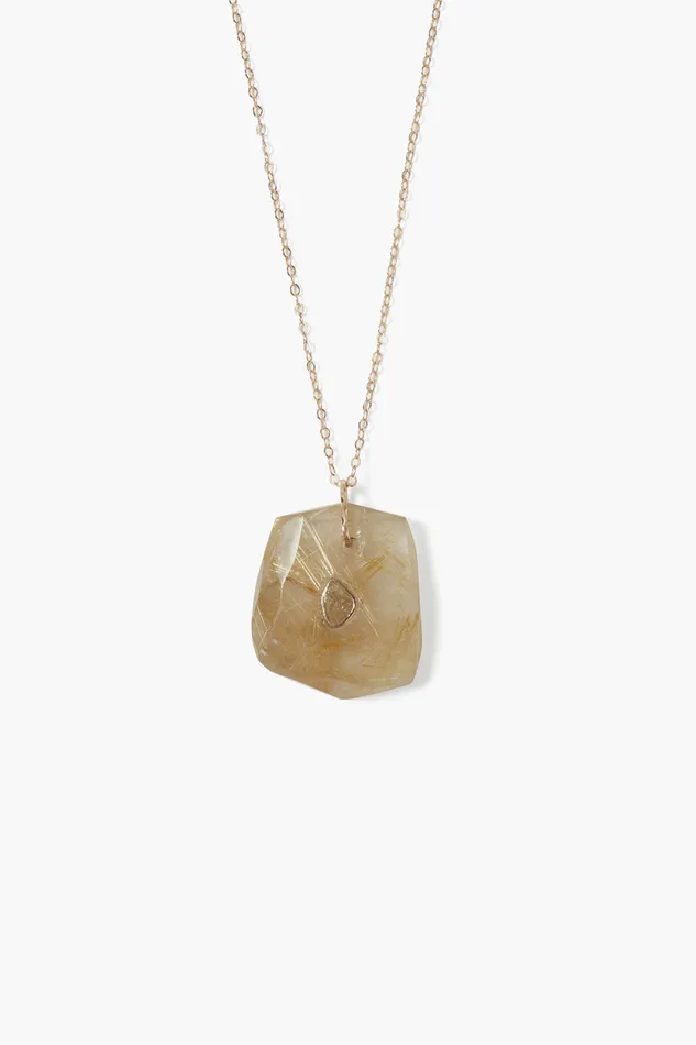 Chan Luu Necklaces 14k River Necklace Rutilated Quartz 8211 Women