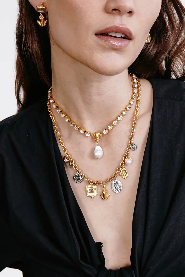 Chan Luu Necklaces Artemis Charm Necklace Gold Mix 8211 Women