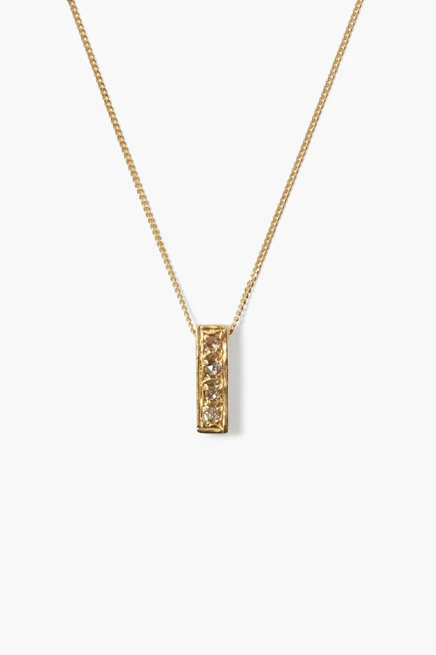 Chan Luu Necklaces Bar Diamond Necklace Yellow Gold 8211 Women