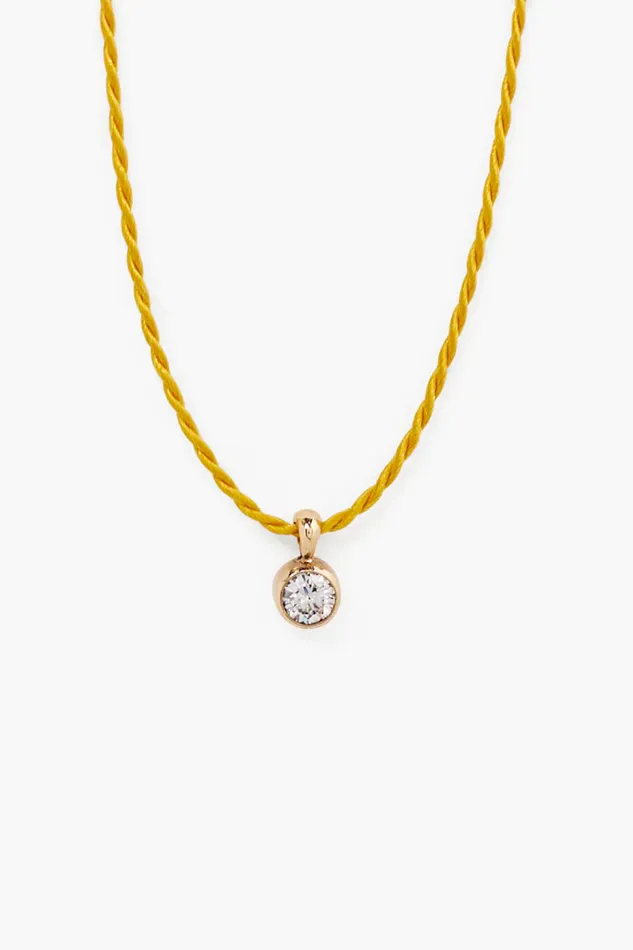 Chan Luu Necklaces Este Diamond Necklace Mustard 8211 Women