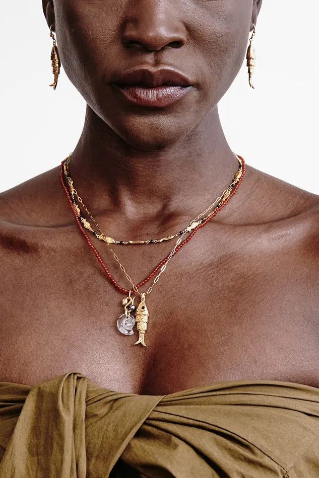 Chan Luu Necklaces Koi Necklace Garnet 8211 Women