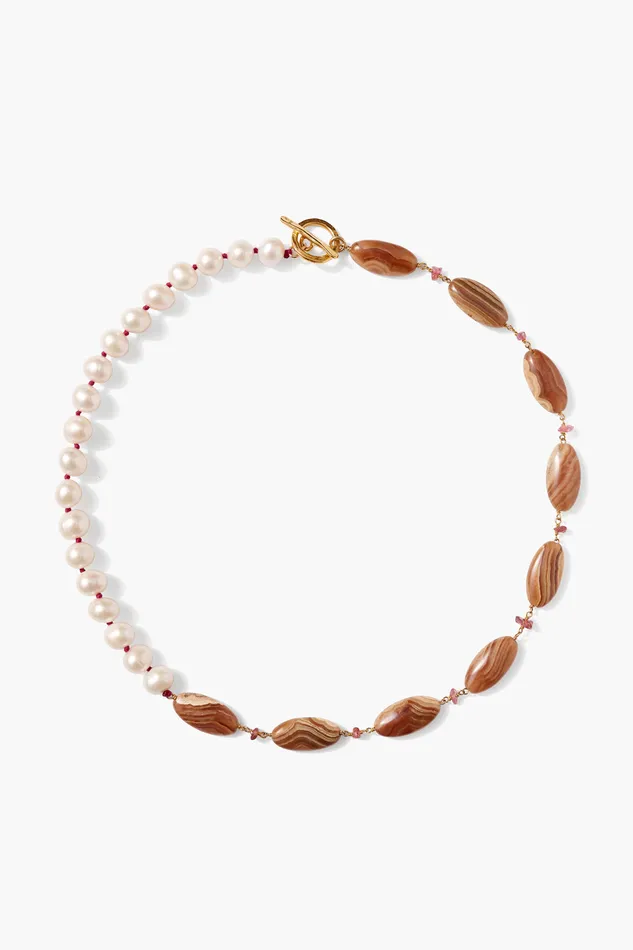 Chan Luu Necklaces Meridian Necklace Rhodochrosite 8211 Women