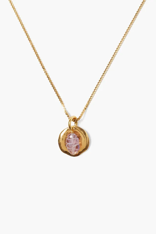 Chan Luu Necklaces Paz Coin Necklace Amethyst 8211 Women