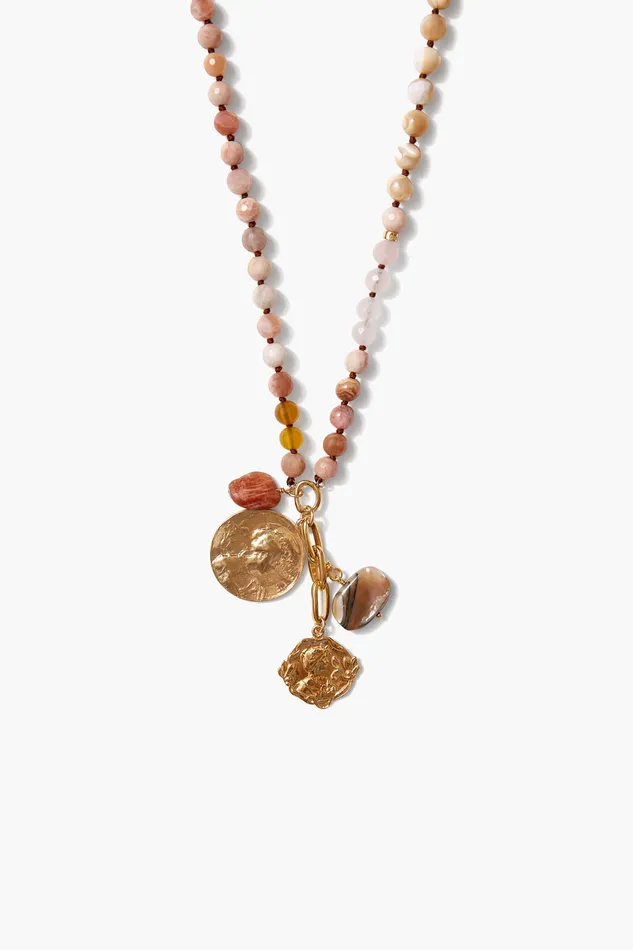 Chan Luu Necklaces Portrait Charm Necklace Sunstone 8211 Women