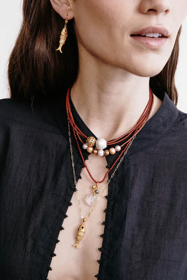 Chan Luu Necklaces River Necklace Pearl Mix 8211 Women