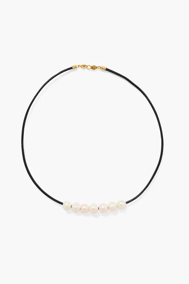 Chan Luu Necklaces River Necklace White Pearl 8211 Women