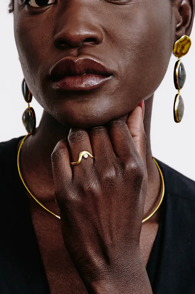 Chan Luu Rings Diamond Canyon Ring Gold 8211 Women