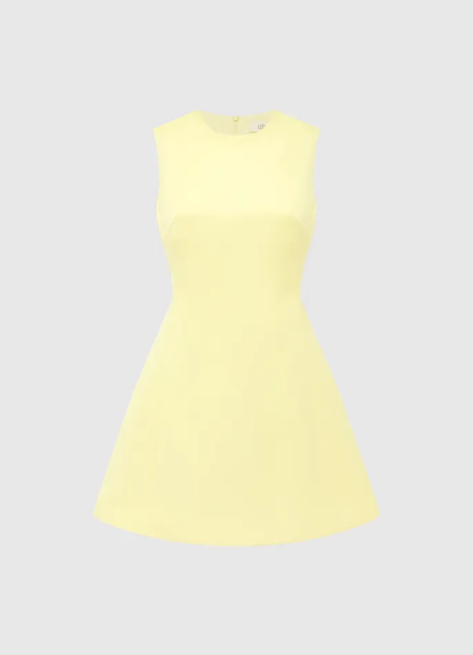 Chloe Sleeveless Mini Dress 8211 Sorbet Yellow Dresses and Jumpsuits LEO LIN Women Chloe Sleeveless Mini Dress 8211 Sorbet Yellow Dresses and Jumpsuits LEO LIN Women