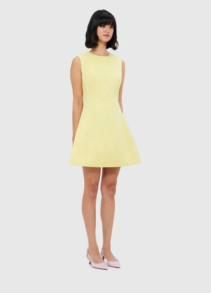 Chloe Sleeveless Mini Dress 8211 Sorbet Yellow Dresses and Jumpsuits LEO LIN Women
