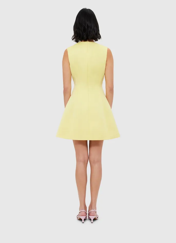 Chloe Sleeveless Mini Dress 8211 Sorbet Yellow Dresses and Jumpsuits LEO LIN Women