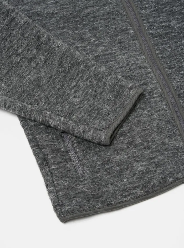 Climbing Jacket In Grey Teddy Fleece Men Universal Works Fleece