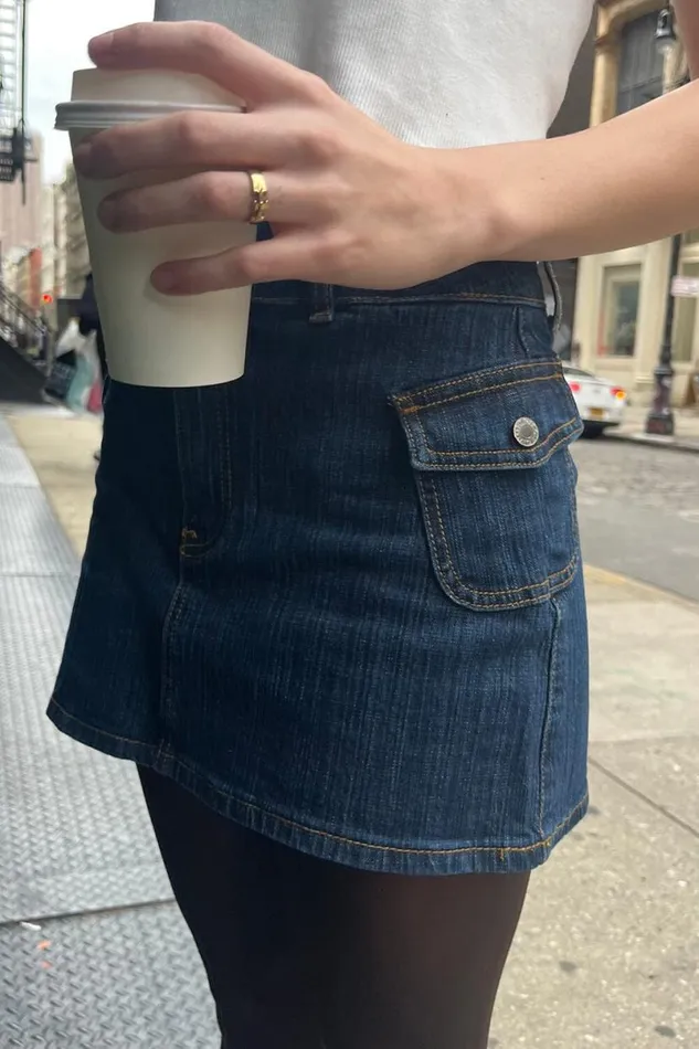 Clothing Agatha Denim Skirt Brandy Melville BOTTOMS