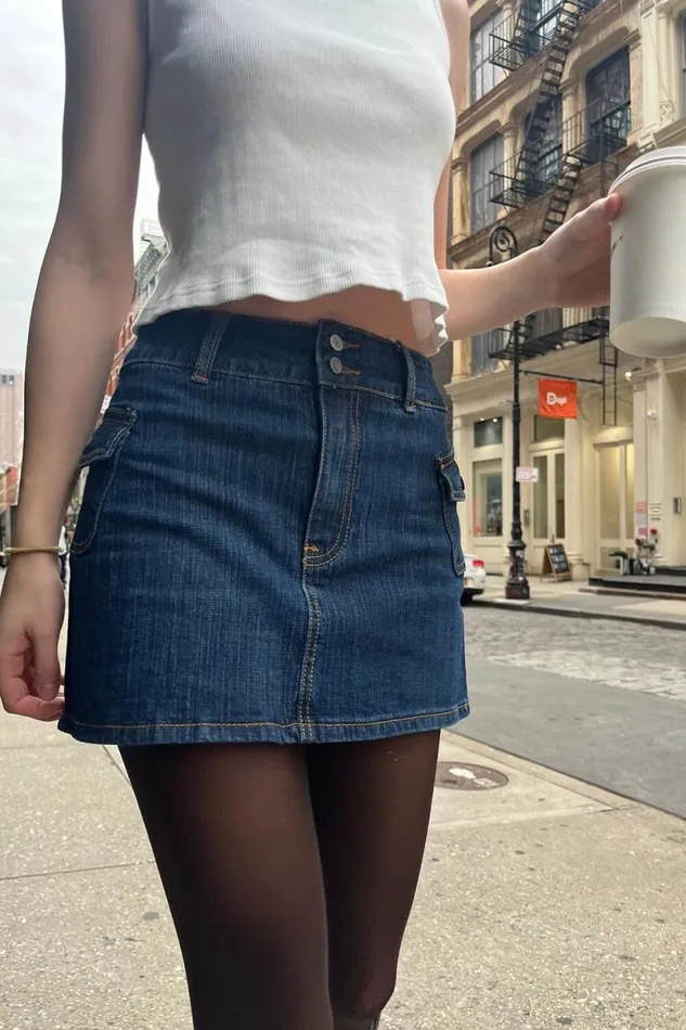 Clothing Agatha Denim Skirt Brandy Melville BOTTOMS
