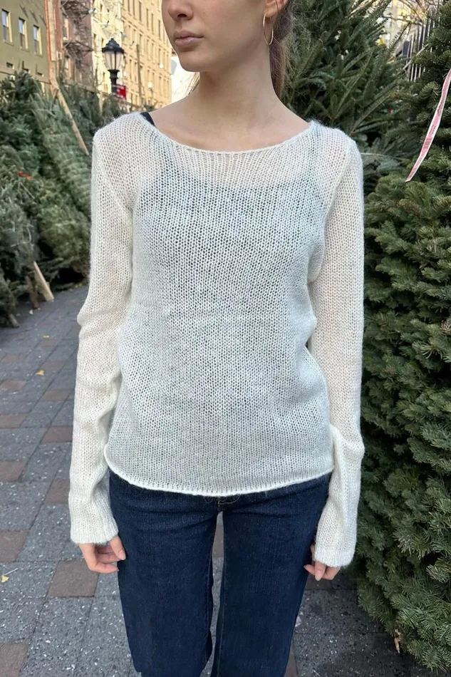 Clothing Colette Boat Neck Sweater Brandy Melville SWEATERS