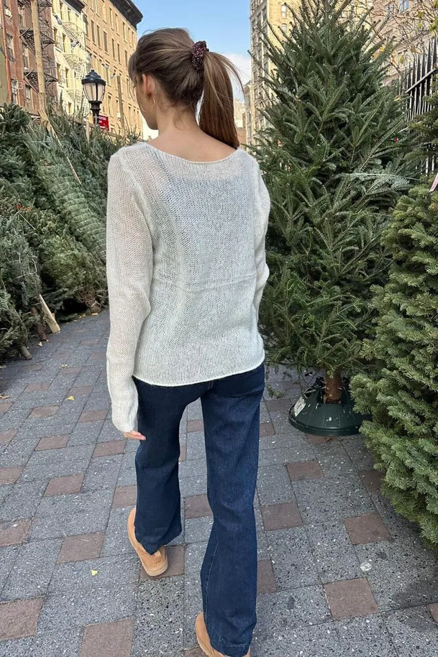 Clothing Colette Boat Neck Sweater Brandy Melville SWEATERS