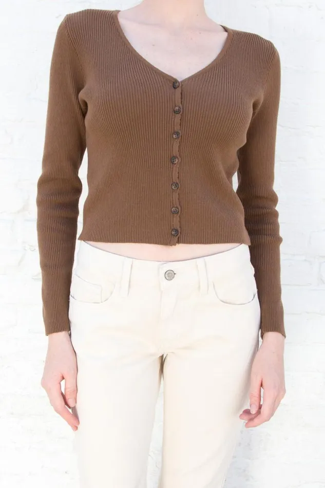 Clothing Collin Cotton Cardigan Brandy Melville SWEATERS