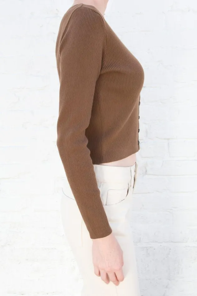 Clothing Collin Cotton Cardigan Brandy Melville SWEATERS