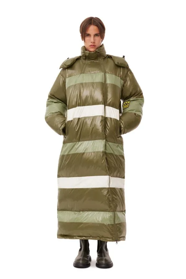 Clothing GANNI Outerwear X 66North Askja Down Coat SE Marine Olive
