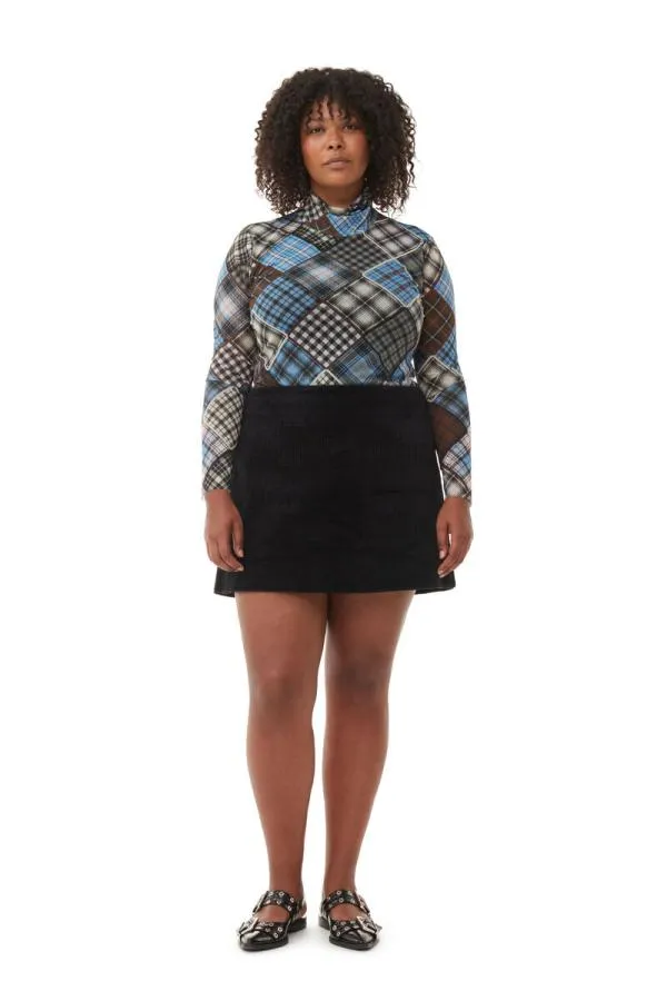 Clothing GANNI Skirts Black Corduroy Mini Skirt Black