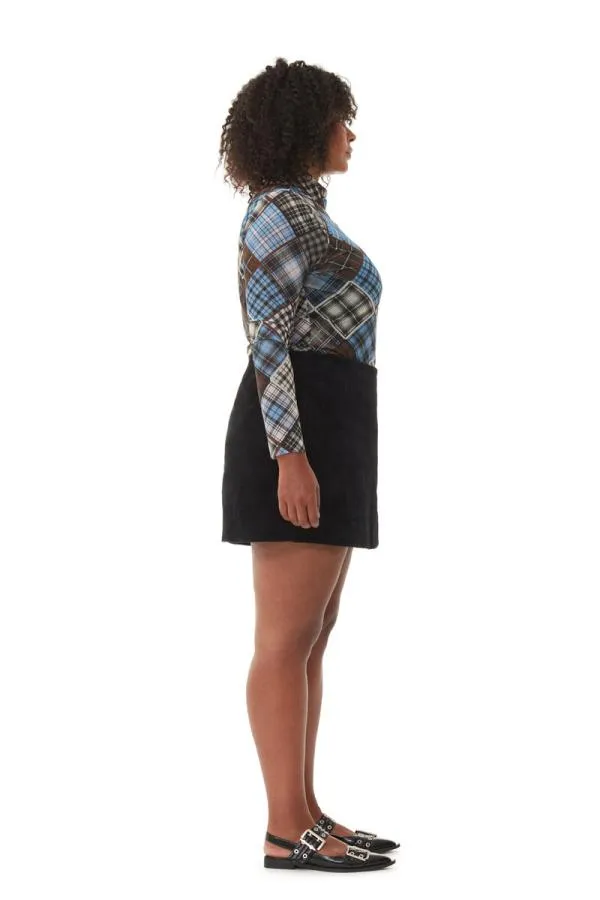 Clothing GANNI Skirts Black Corduroy Mini Skirt Black Clothing GANNI Skirts Black Corduroy Mini Skirt Black