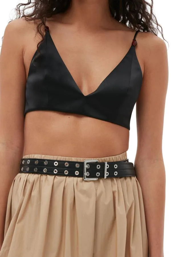 Clothing GANNI Skirts Cotton Poplin Maxi Flounce Skirt Curds And Whey Clothing GANNI Skirts Cotton Poplin Maxi Flounce Skirt Curds And Whey