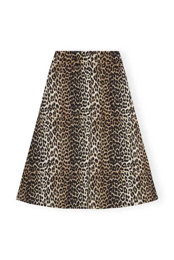 Clothing GANNI Skirts Leopard Printed Elasticated Maxi Skirt Leopard