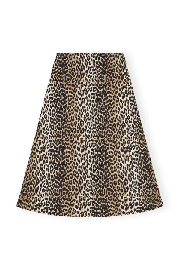 Clothing GANNI Skirts Leopard Printed Elasticated Maxi Skirt Leopard