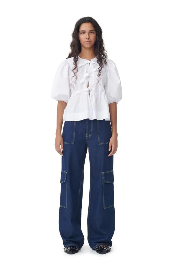 Clothing GANNI Trousers Rinse Denim Angi Jeans Rinse