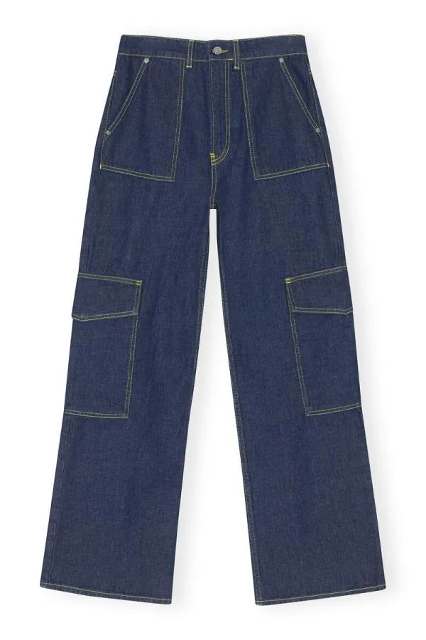Clothing GANNI Trousers Rinse Denim Angi Jeans Rinse Clothing GANNI Trousers Rinse Denim Angi Jeans Rinse