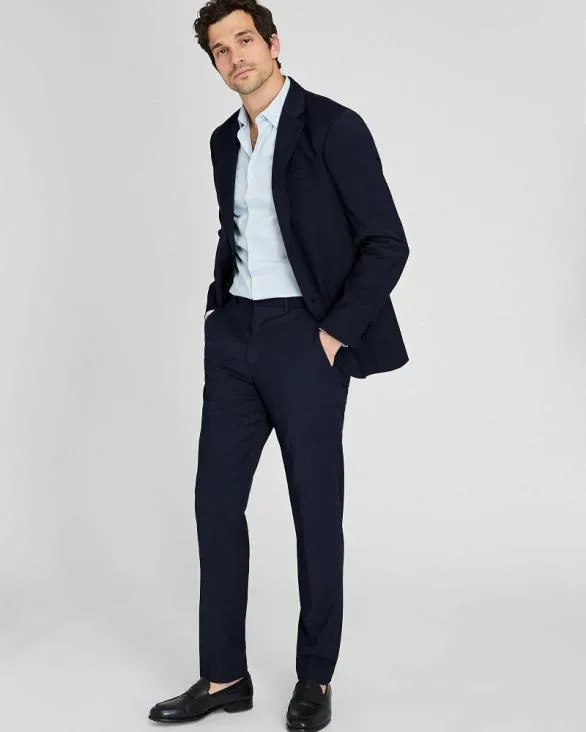 Club Monaco Blazers and Suiting CM Travel Suit Blazer Navy 8211 Men