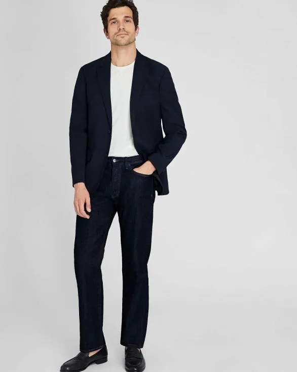 Club Monaco Blazers and Suiting CM Travel Suit Blazer Navy 8211 Men